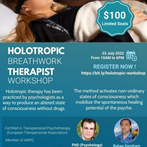 Holotropic breathwork - therapist workshop - July 23, 2022